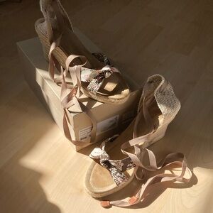 Gently used JCREW Marianne Espadrilles sz10 multi color